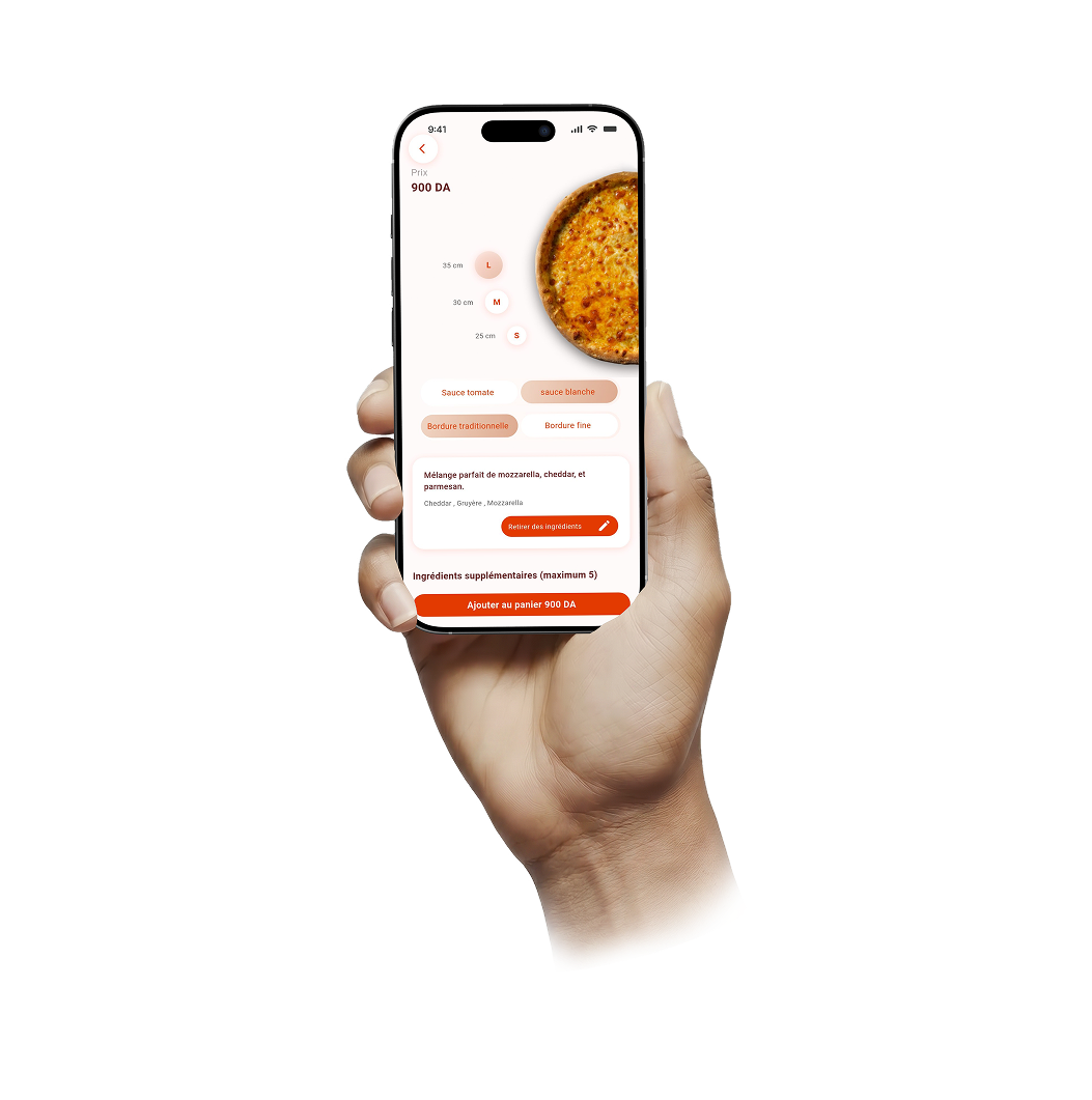 App in hand mockup
